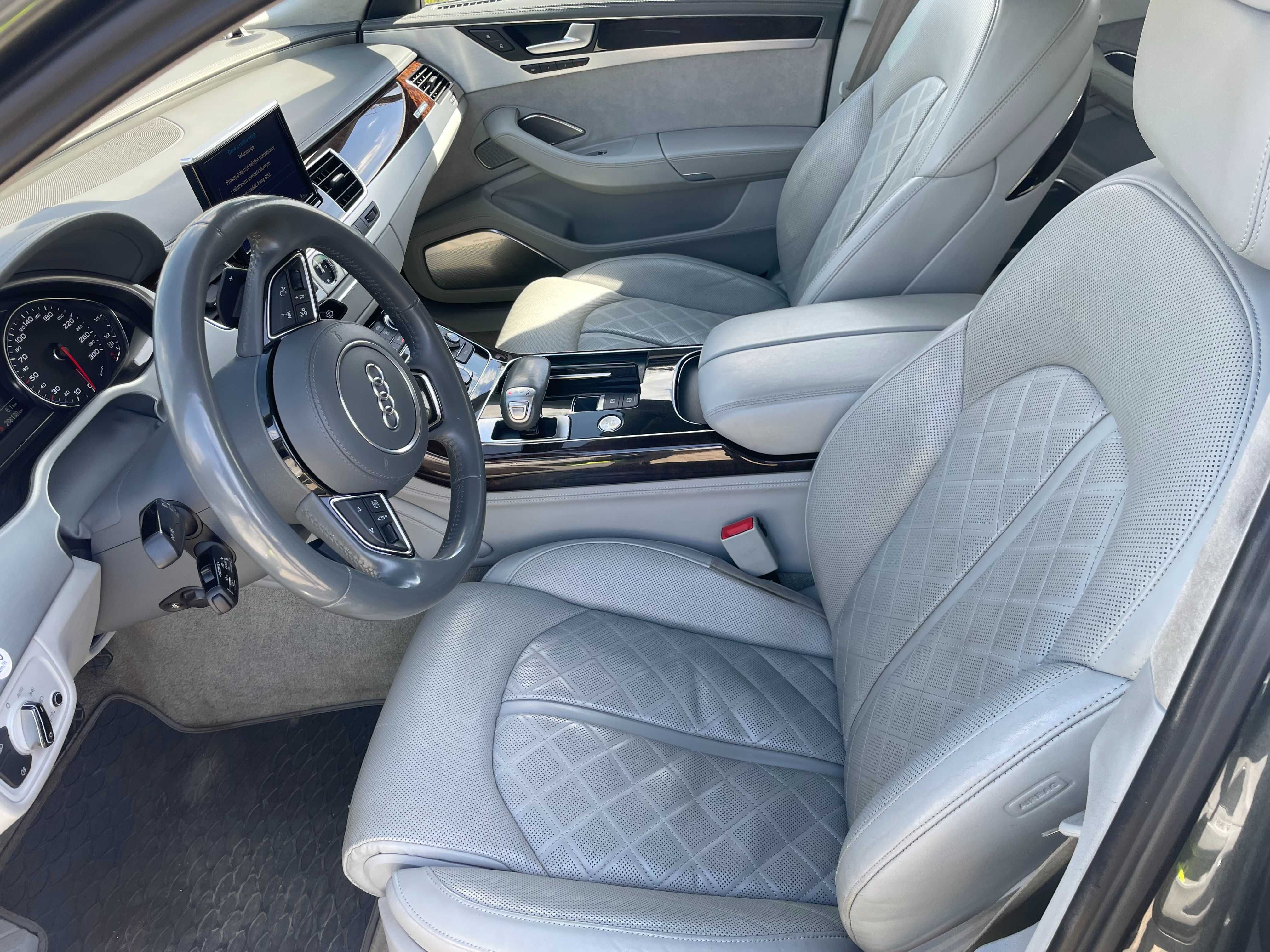Audi A8 4,2 TDi quattro, Pneumatyka, Bang&Olufsen, Masaże, Domyk, Hak