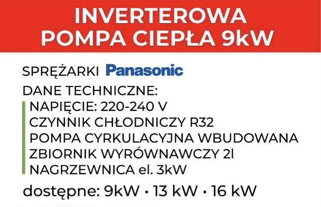 Pompa ciepła NewEnergy 9kW