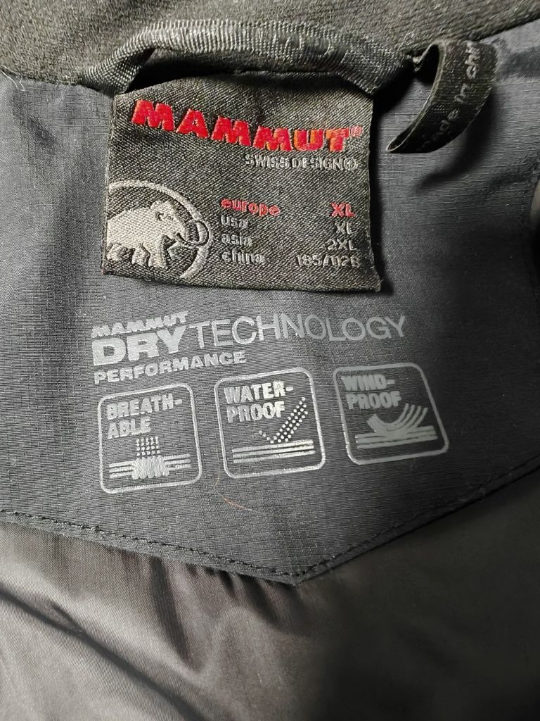 Super model kurtki typu Hardshel Mammut DryTechnology Performance XL