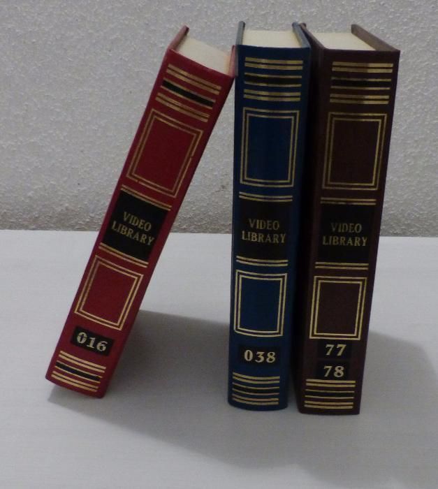 Capas Cassete VHS a imitar livros