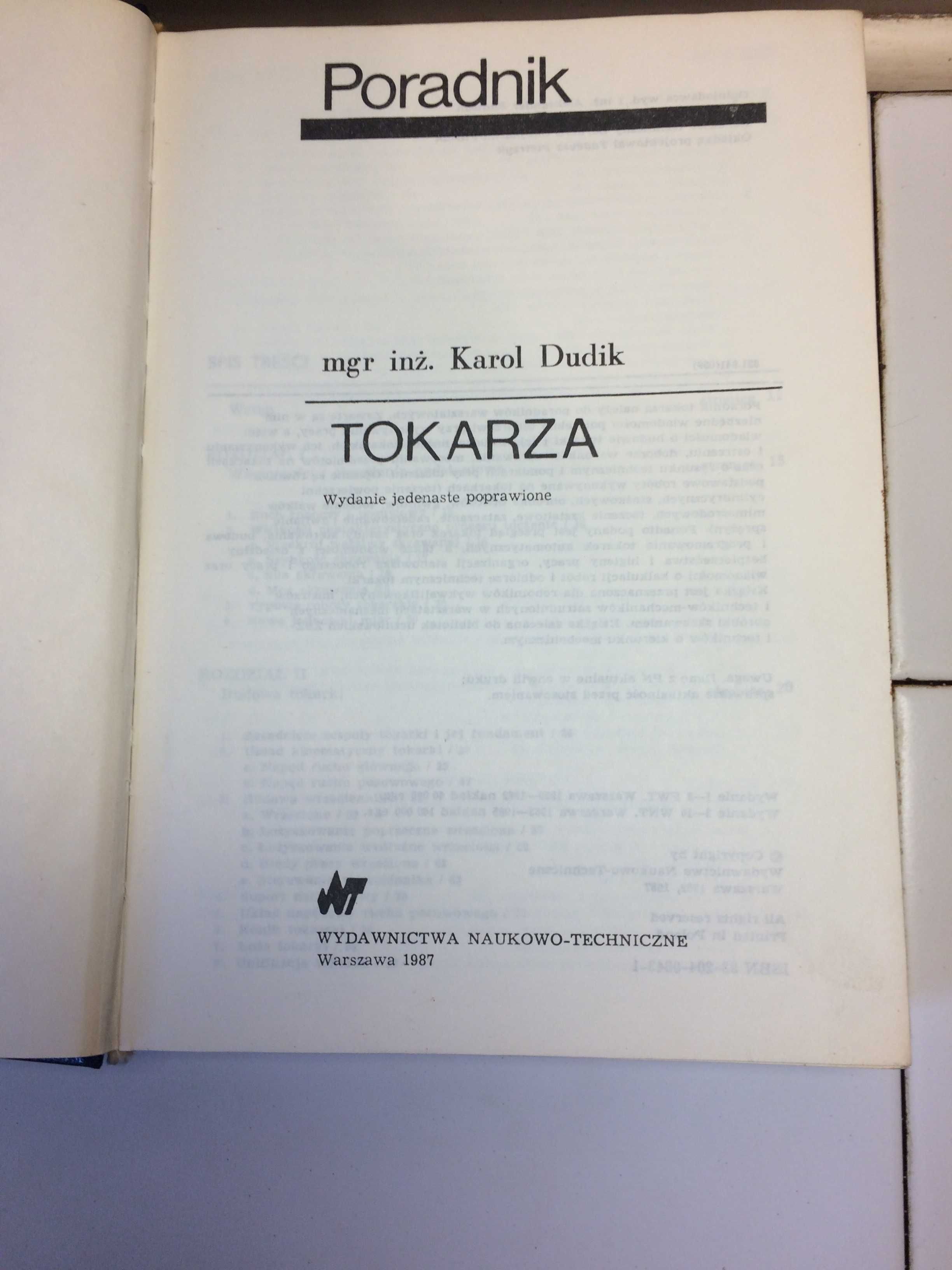 Poradniki techniczno - naukowe / Tokarstwo mechanika