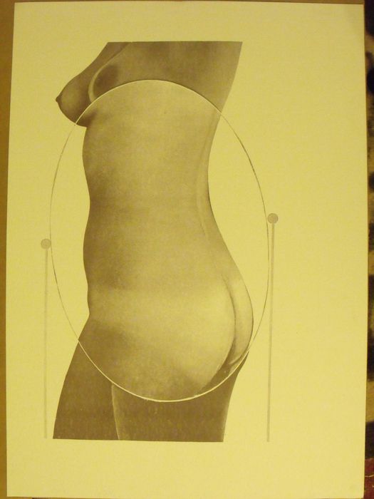 Lucjan Mianowski Lustro Akt ekspertyza 1978 offset/papier