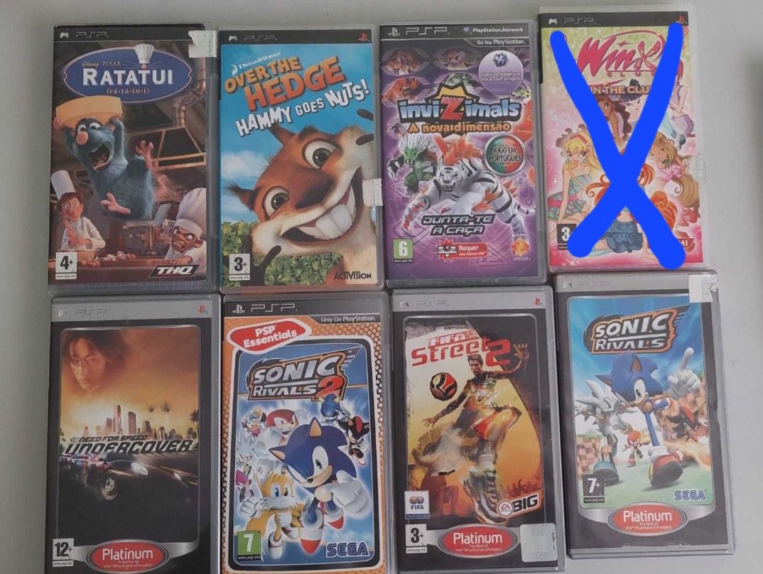 Vários Jogos PSP, PS2, PS3, PC