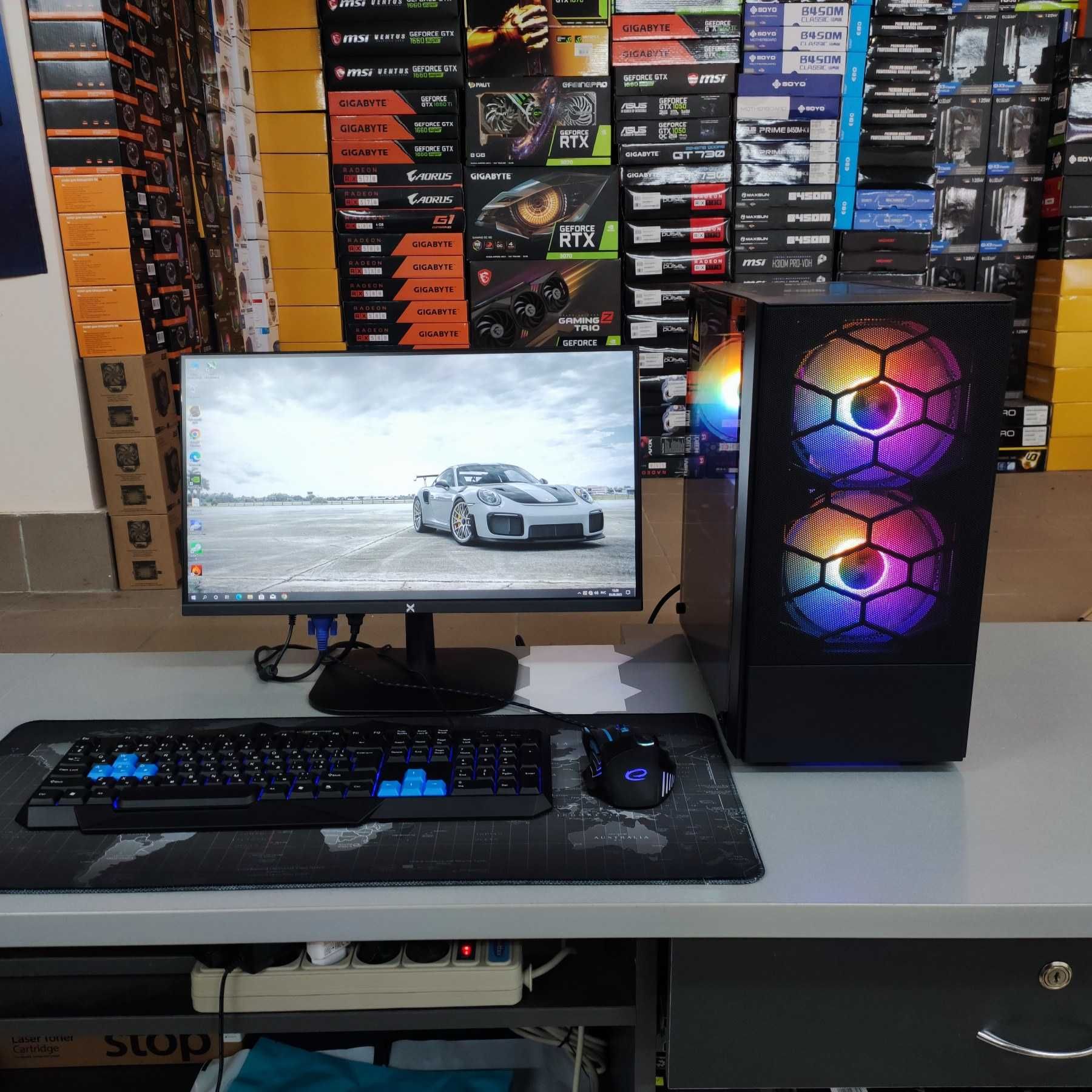 Компютер Новий Ryzen 5 5500, 16GB DDR4, RTX 5060 GDDR7, SSD 512GB NVMe