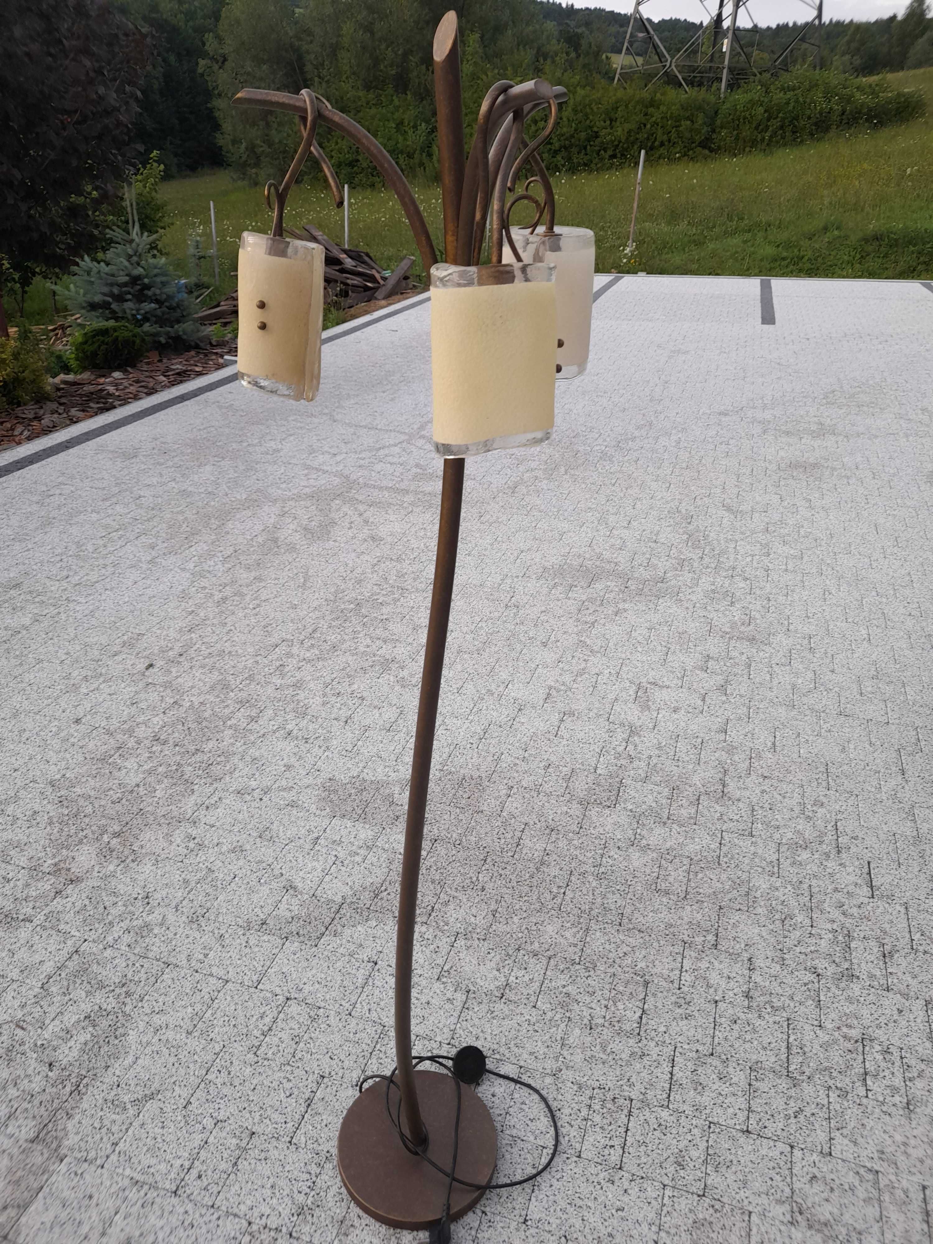 Komplet żerandol lampa stojąca kinkiet