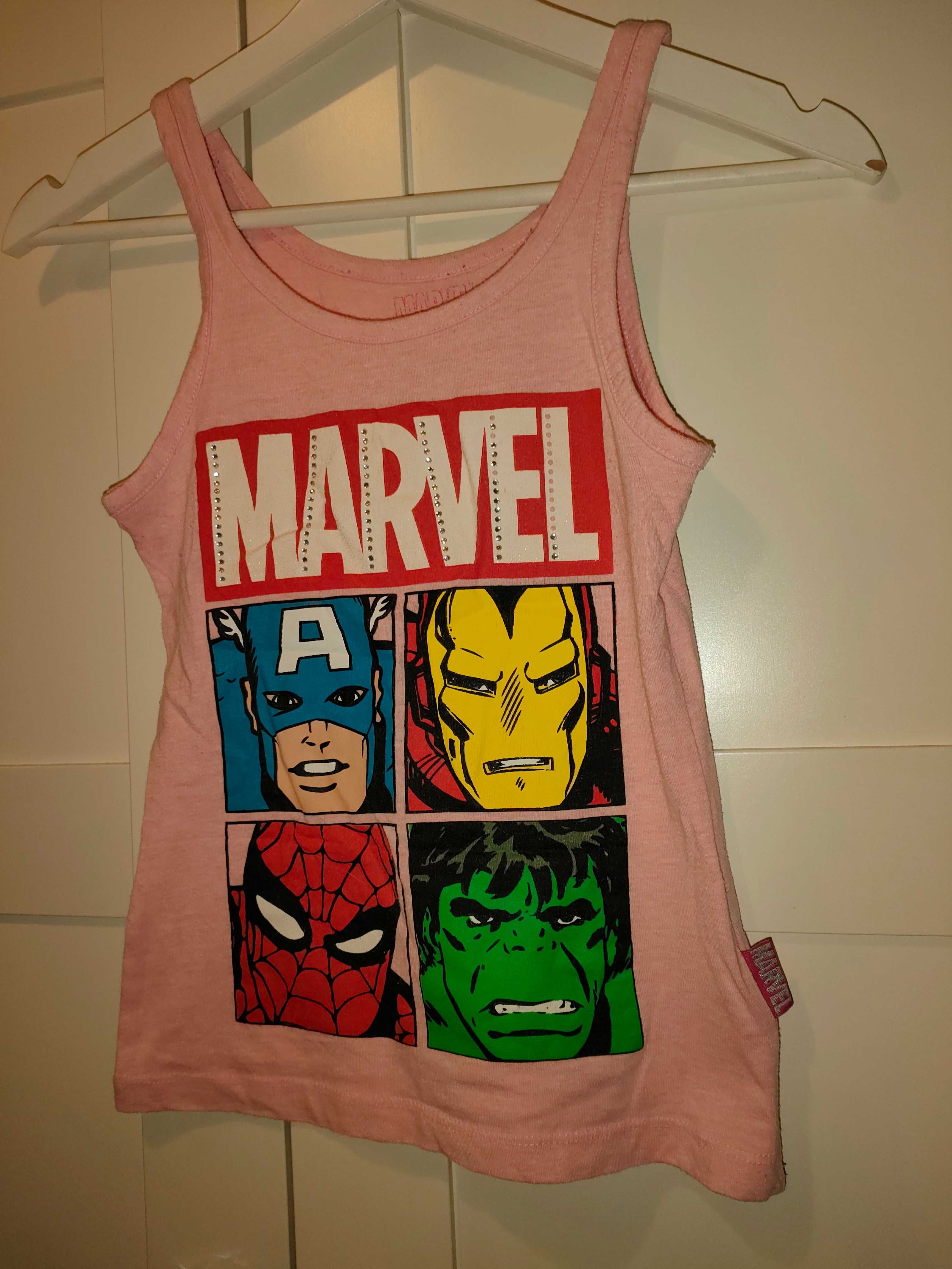 Koszulka / podkoszulek Marvel z super bohaterami 7-8 lat