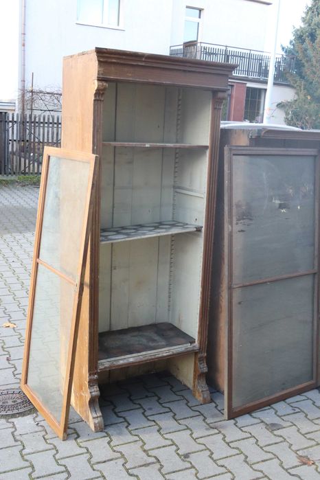 Meble sklepowe, lata 20-te, komplet, antyk, zabytek, apteka, secesja