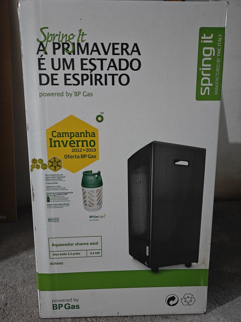 Aquecedor a gás preto