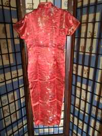 Vestido Oriental senhora (novo) vermelho