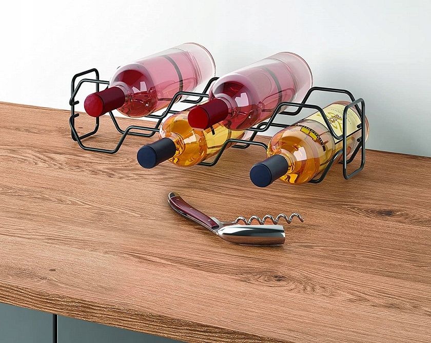 stojak na wino wodę butelki x5 półka na blat swiss