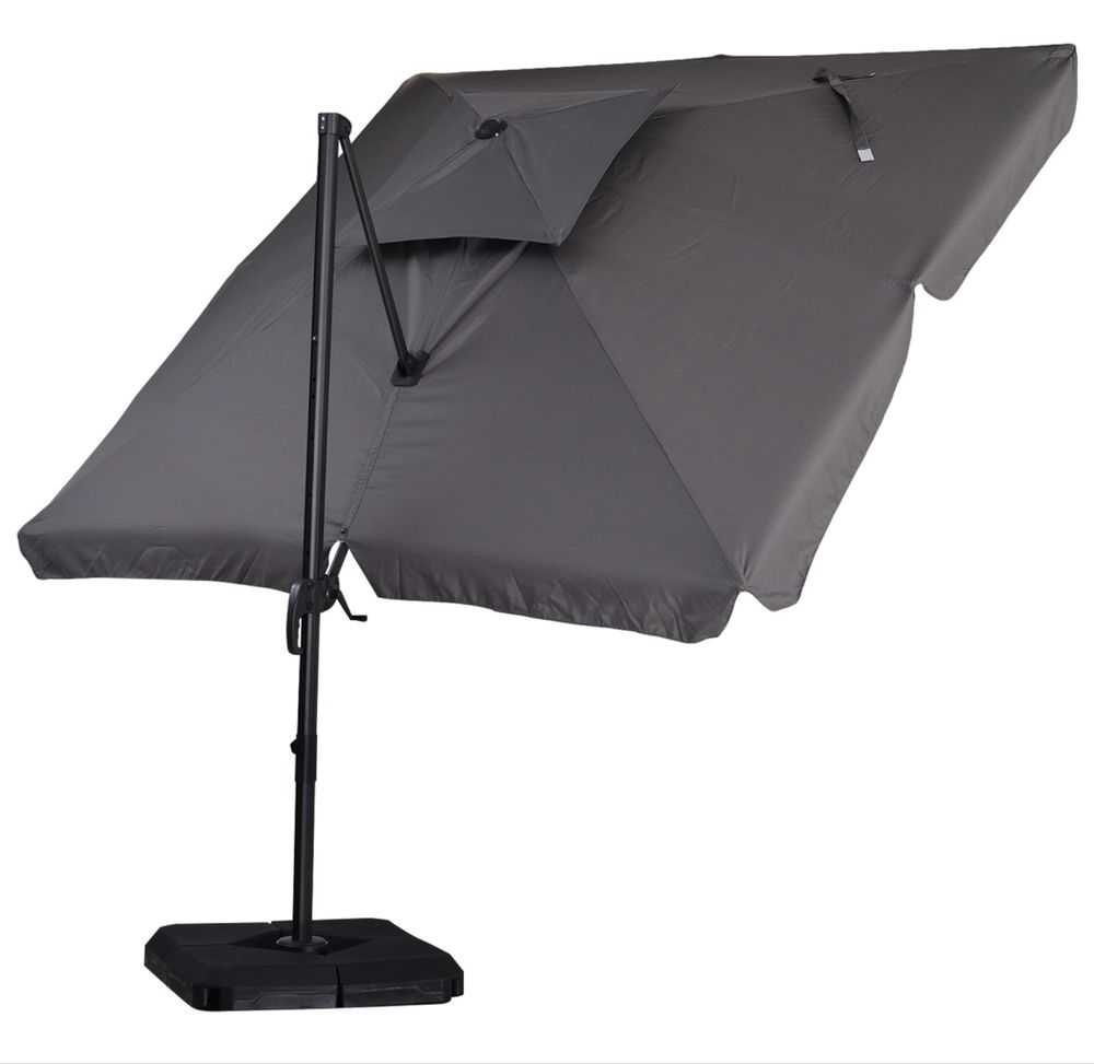 Duży parasol z podstawą