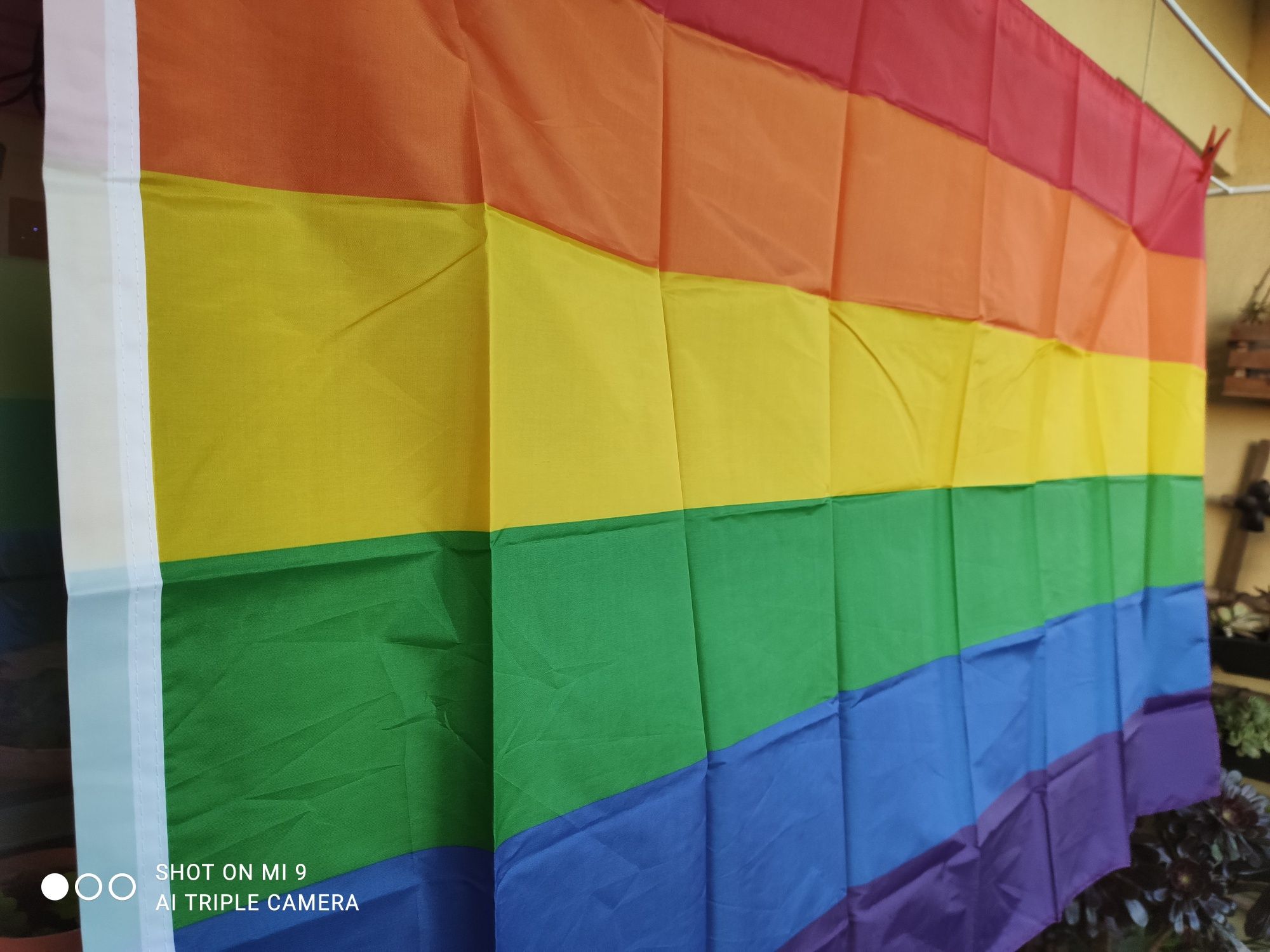 Bandeira LGBT (Arco-íris) 150x90 Nova