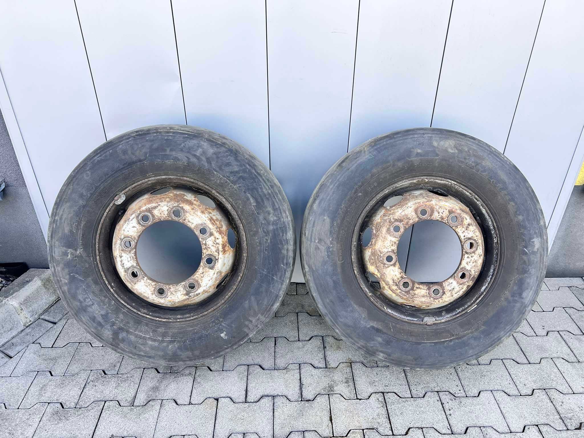 2x Koło Felga Opona 19,5 cala DAF 8 śrub 285/70/19,5