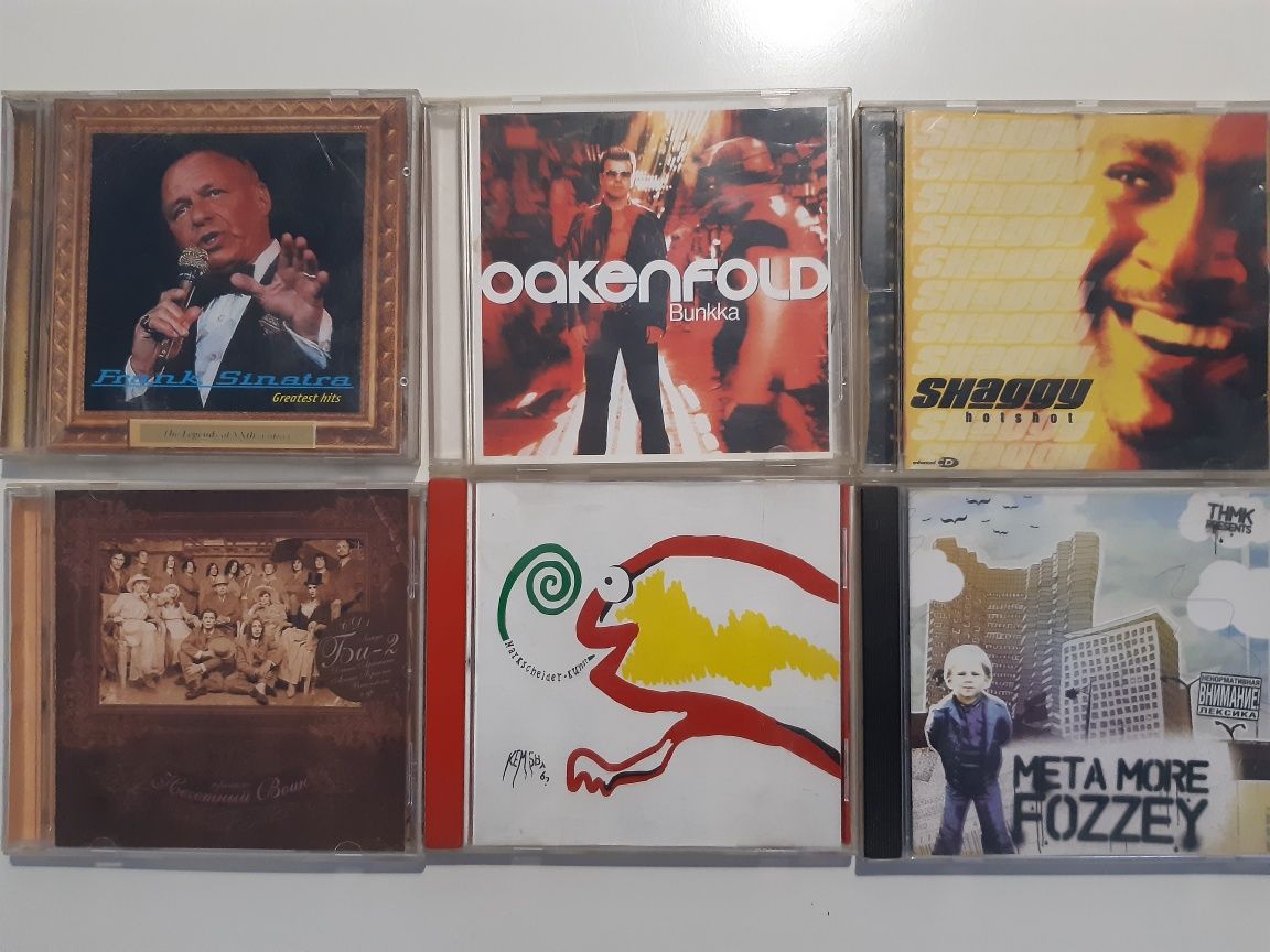 CD Sinatra Oakenfold Shaggy Би2 Markscheinder Kunst Fozzey ТНМК