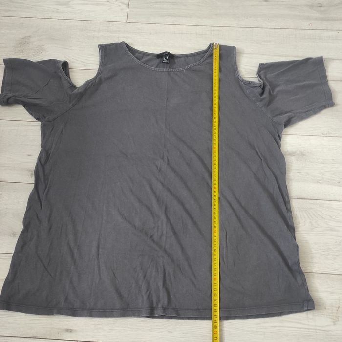 Szara bluzka damska,.odkryte ramiona, New Look, r 46