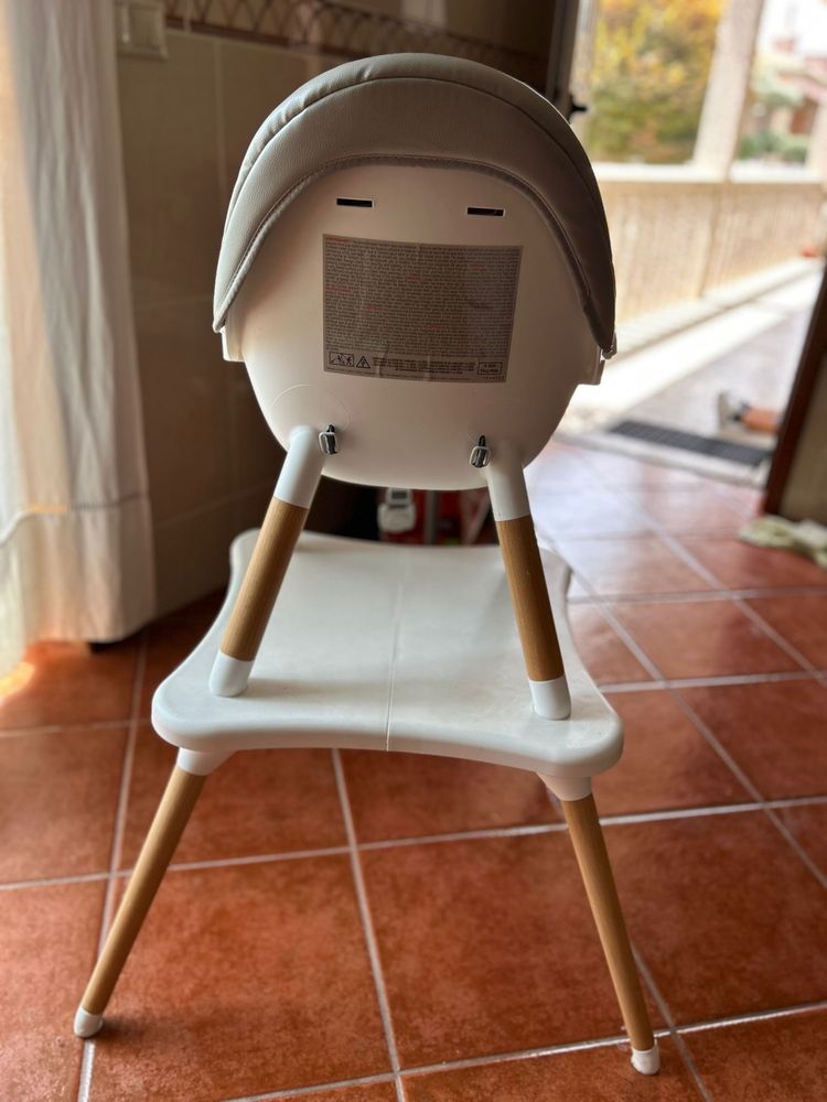 Cadeira alta evolutiva Multi 3 em 1 Cinzento