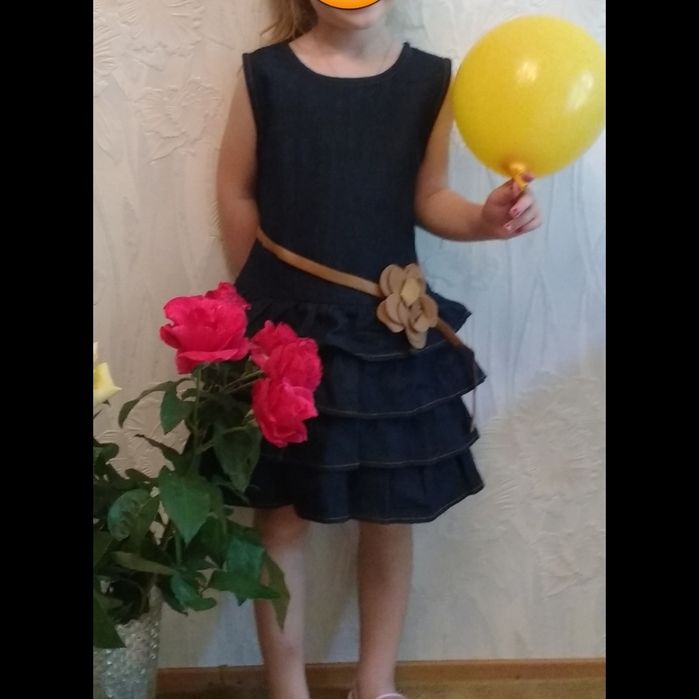 Джинсовий сарафан 120-128см