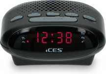 ICES ICR-210 radiobudzik FM drzemka ALARM 2x LCD Senior