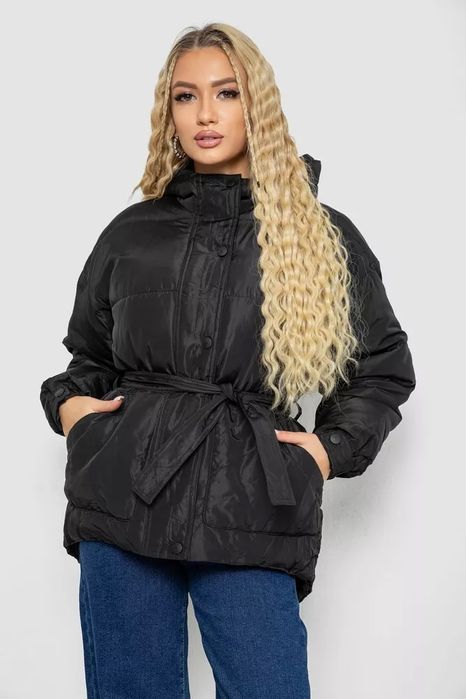 Куртка жіноча демісезонна з поясом