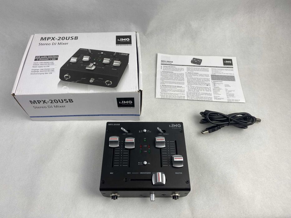 3-kanałowy mikser stereo IMG Stageline MPX-20USB Interfejs audio usb