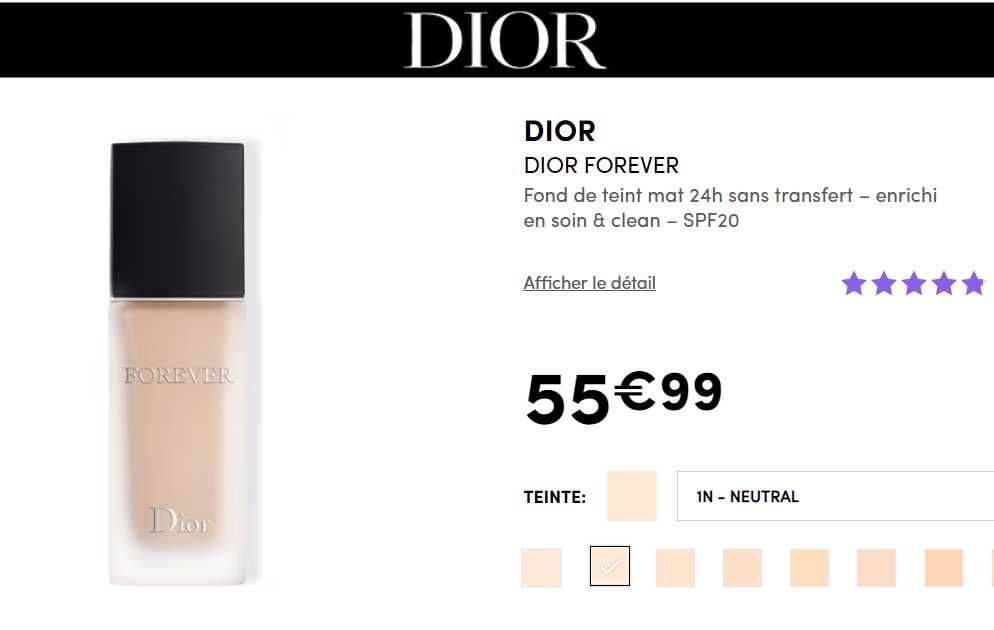 Тональна основа Dior Forever Teint Tenue 24h Haute Perfection