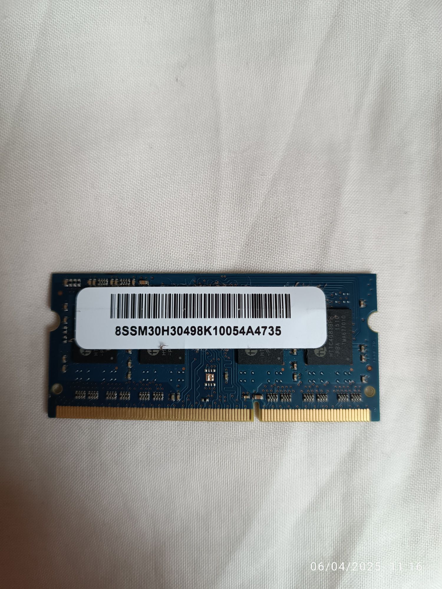 Memória RAM Teikon 4gb 1rx8 pc3l 12800s