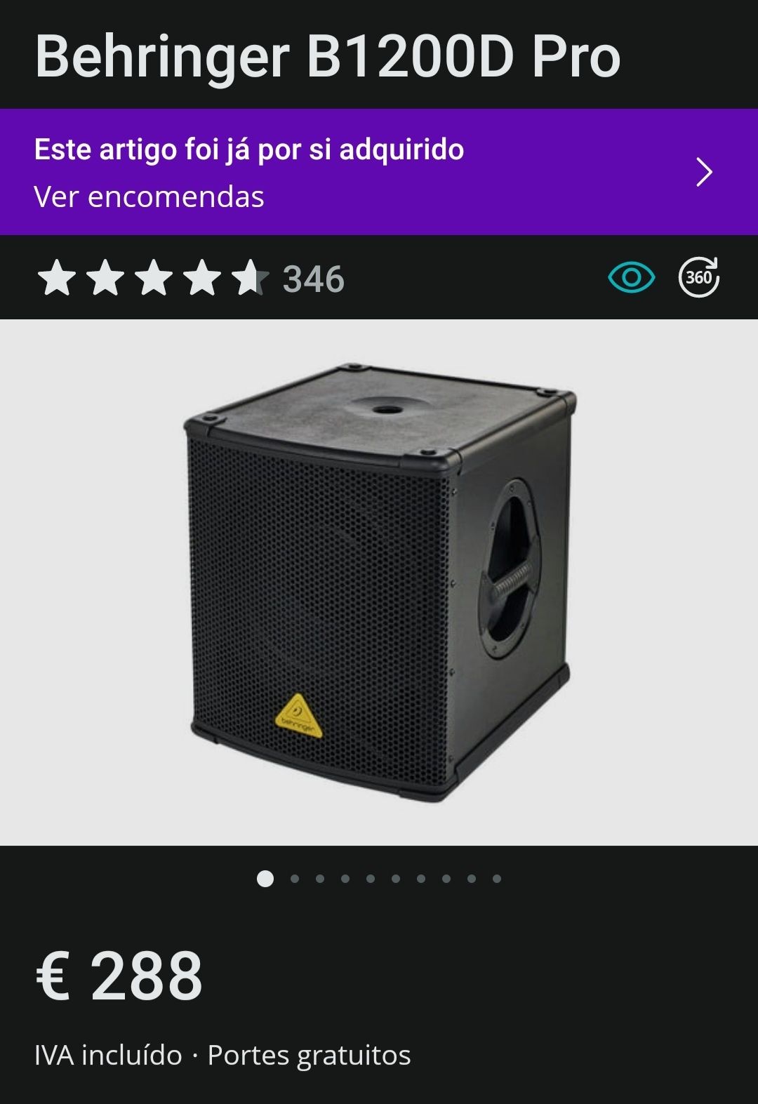 Sistema PA Behringer + Mesa Mistura