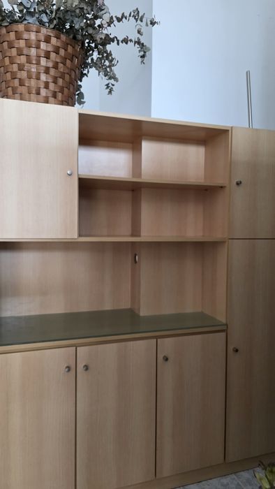 Movel novo em madeira com canto com 1.75 l, 2mts al, d 50 cm