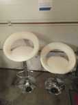 2 x Hokery kremowe obrotowe