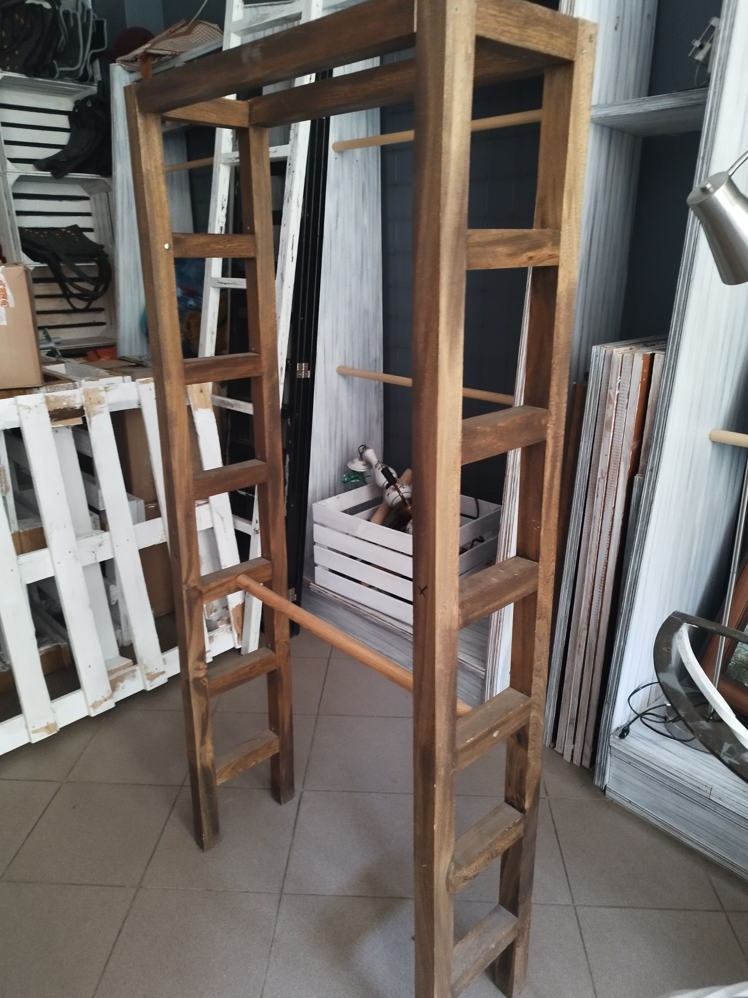 Pergola,drabinki z drewna.