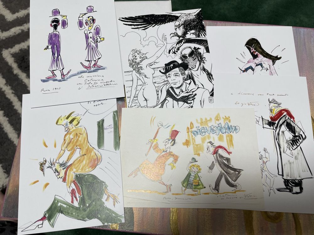 Набір листівок з репродукціями малюнків Федеріко Фелліні