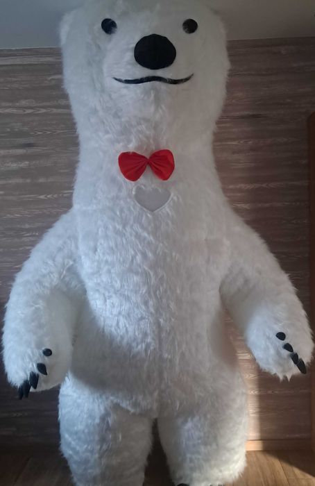 Żywa maskotka Biały Miś na każdą okazję