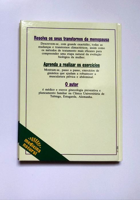 Livro  novo Tratamento natural da menopausa - Dr. Rainer Schrage
