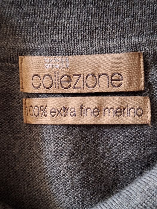 Шерстяной бесшовный джемпер-поло M&S COLLECTION