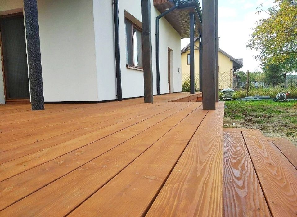 Deska tarasowa modrzew europejski 28x150mm Szalówka deska elewacyjna