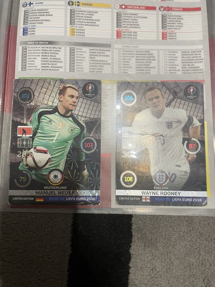 kolekcjonerski album kart pilkarskich euro 2016 panini