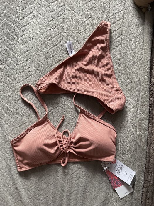 Sinsay nowy strój kąpielowy bikini lato wakacje M s łososiowy