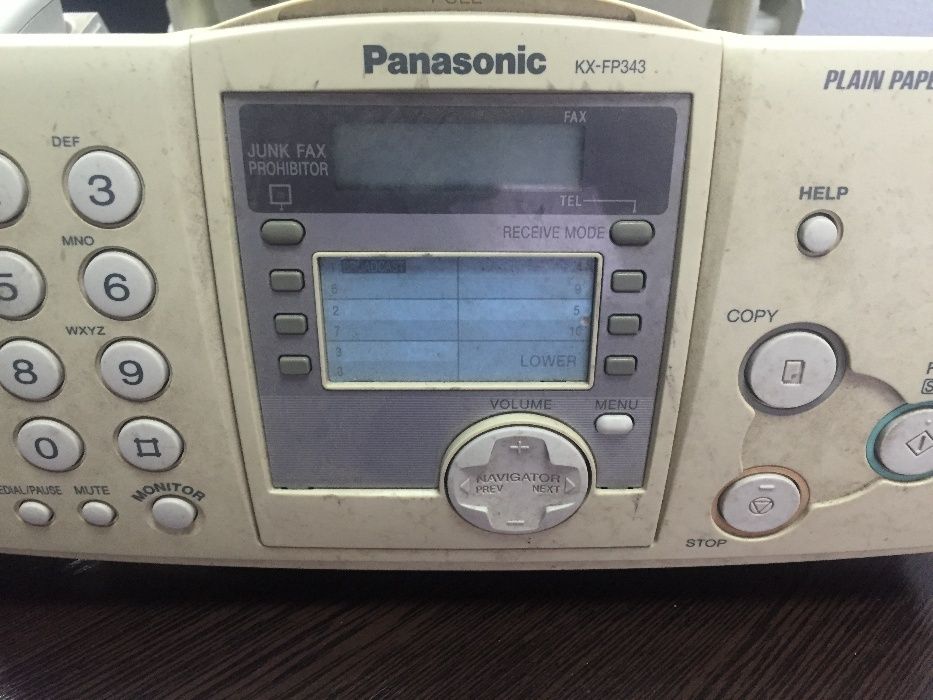 Продам на запчасти факс Panasonic KX-FP343