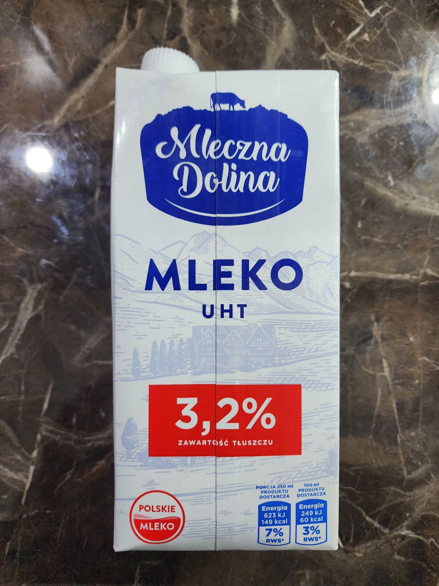 Польське молоко Mleczna Dolina 3,2% 1л