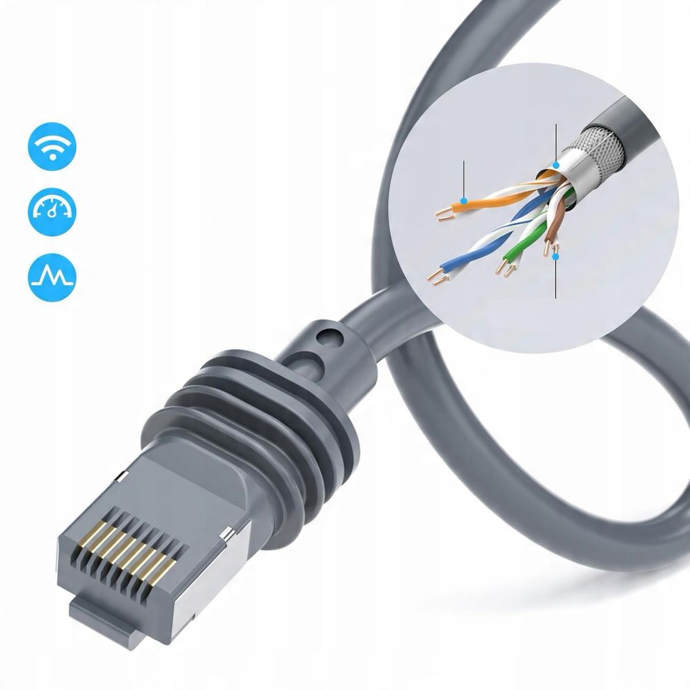 Kabel przedłużający PonJel, RJ45, do satelity Starlink V3, 23 metry