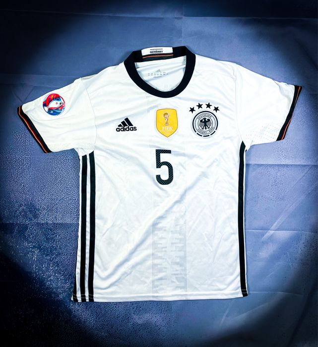 Vintage T-shirt Germany Piłkarska Adidas Hummels 2014 World Champions