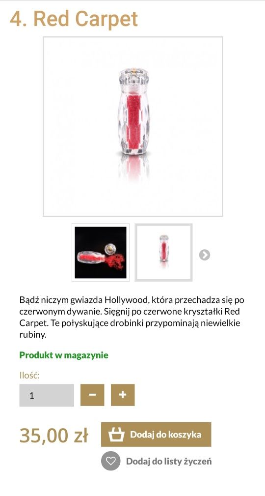 Słowianka Nowe kryształki jak swaworski Red Carped 4