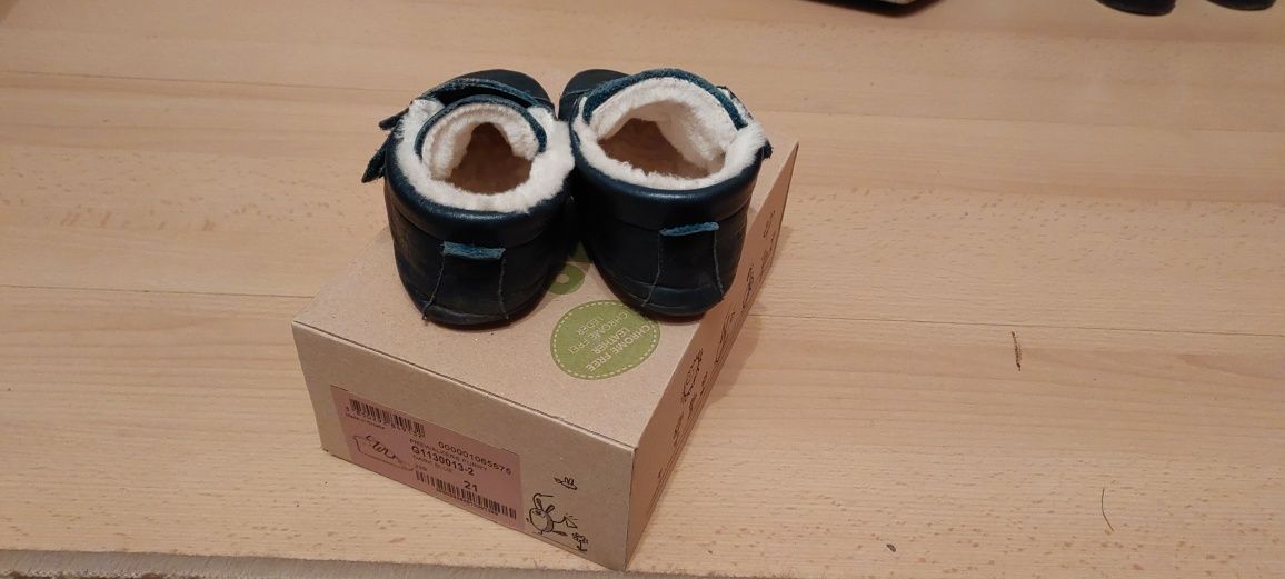 Dziecięce trzewiki froddo prewalkers furry, rozmiar 21, dark blue