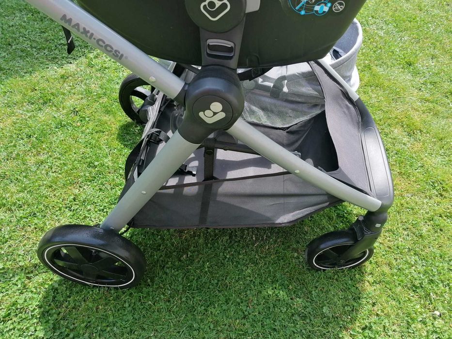 Wózek Maxi Cosi 3w1, składany, głęboki, spacerowy, fotelik, nosidełko.