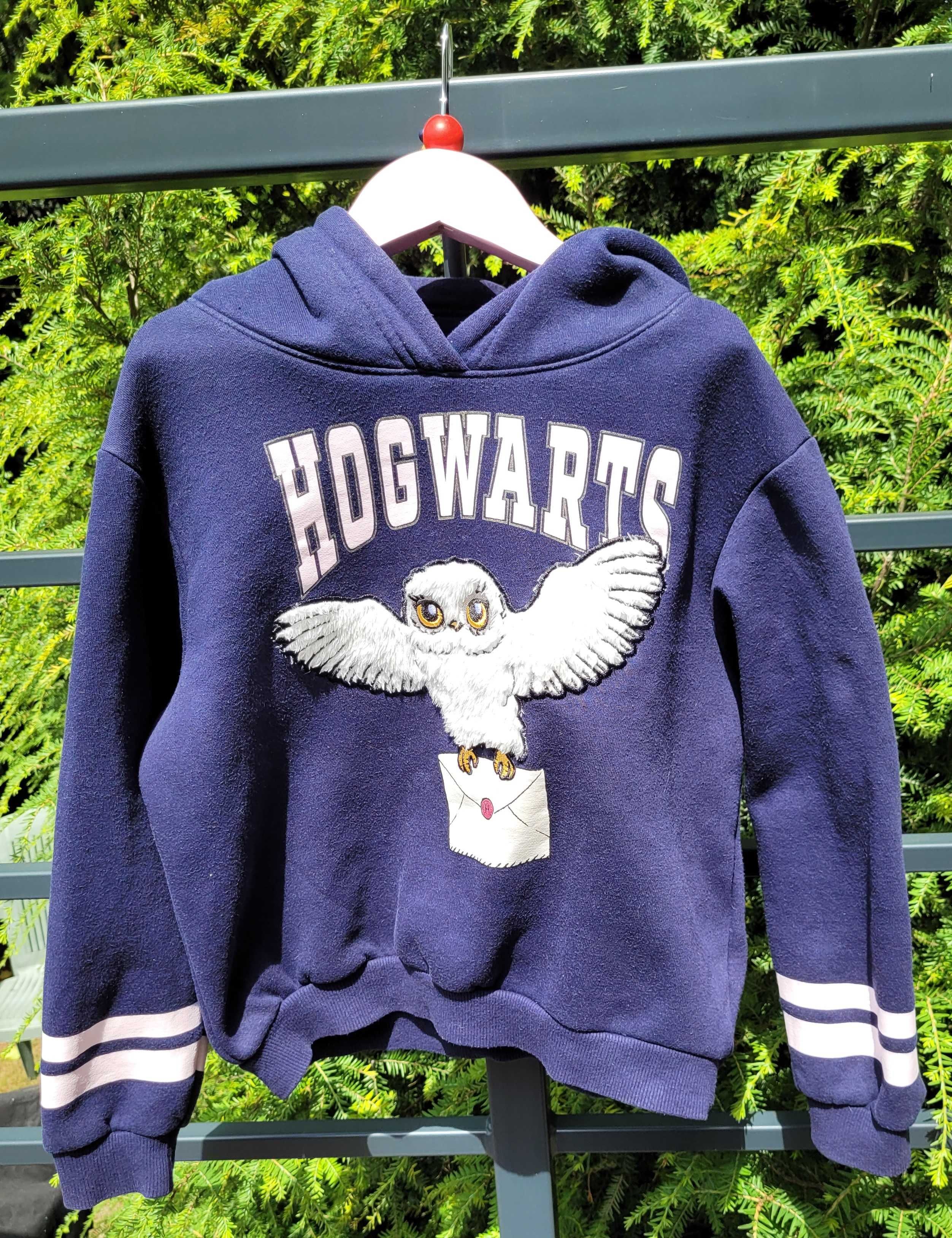 Bluza z kapturem H&M 122/128cm 6-8lat Harry Potter Hedwiga Kaptur Sowa