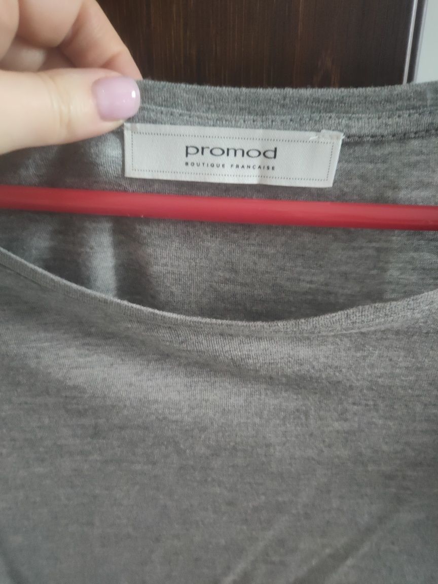 T-shirt bluzka z aplikacją Promod, r. S
