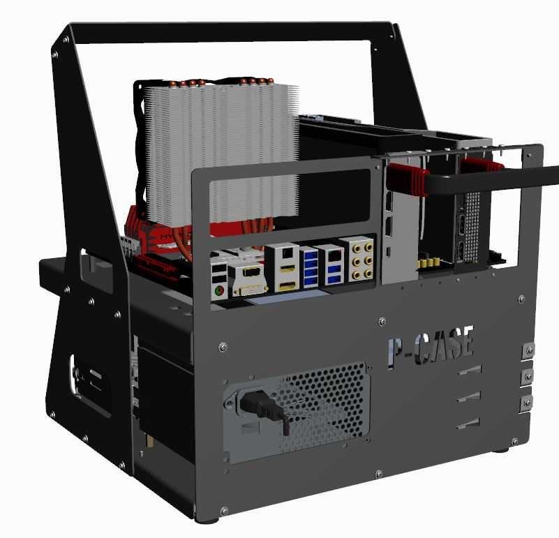 Obudowa P-CASE 8 ATX RAW najlepszy test bench na rynku ! Profesjonalny
