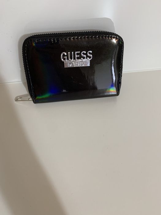 Portfel lakierowany czarny