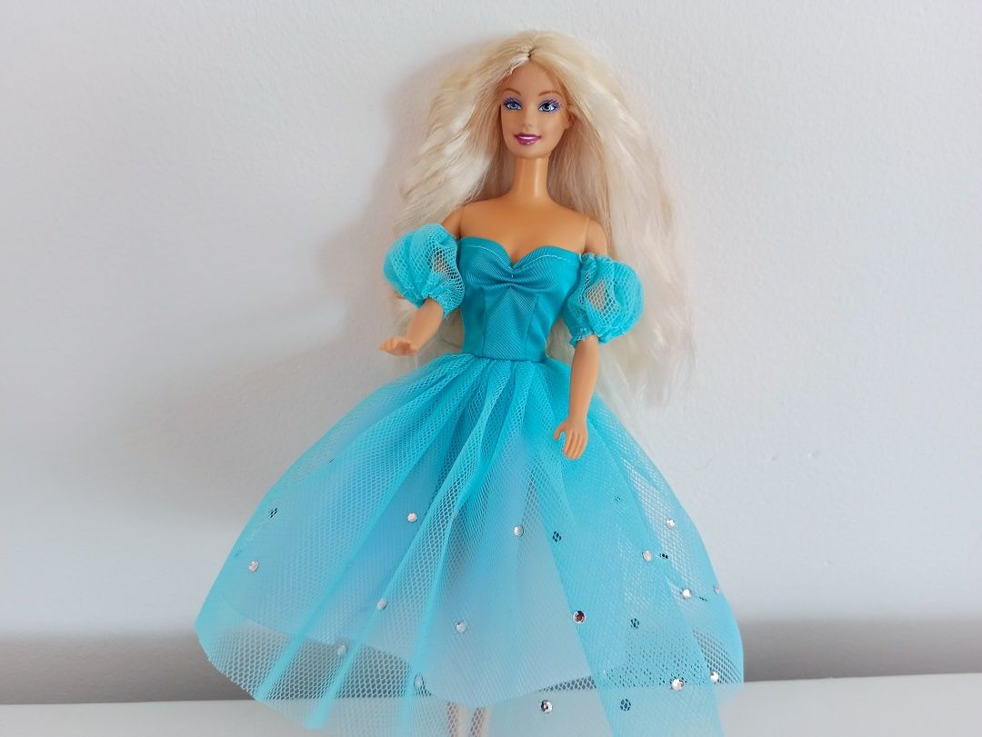 Sukienka tiulowa dla lalki Barbie, Kopciuszek, ubranko dla lalki
