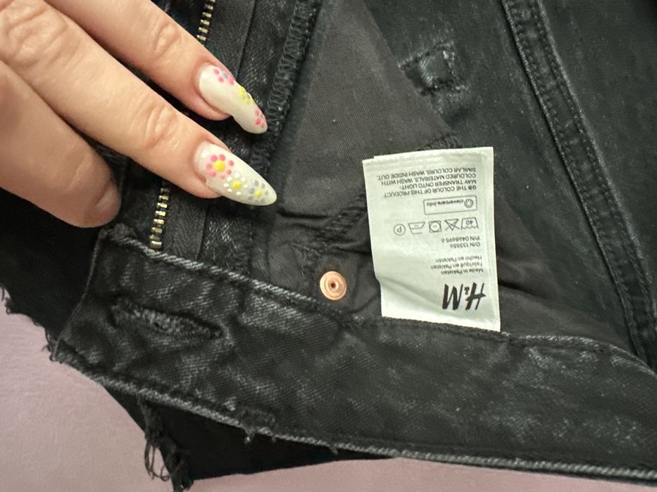 Czarne szorty h&m